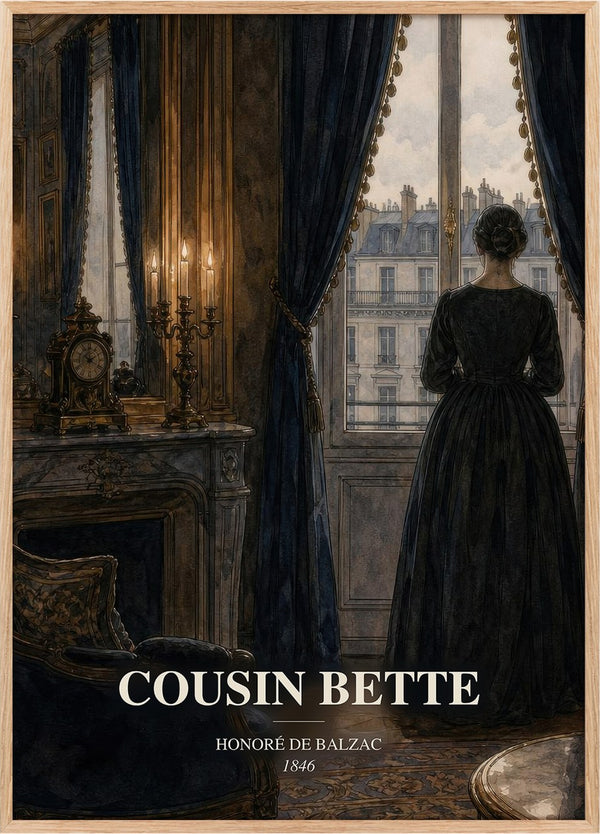Cousin Bette Book Watercolour Illustration by Honoré de Balzac