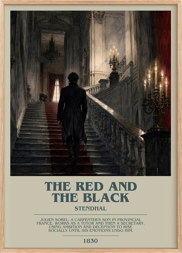 The Red and the Black Bookish Wall Art by Stendhal