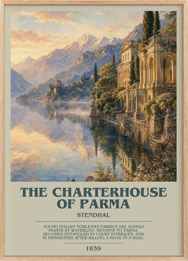 The Charterhouse of Parma Bookish Wall Art by Stendhal
