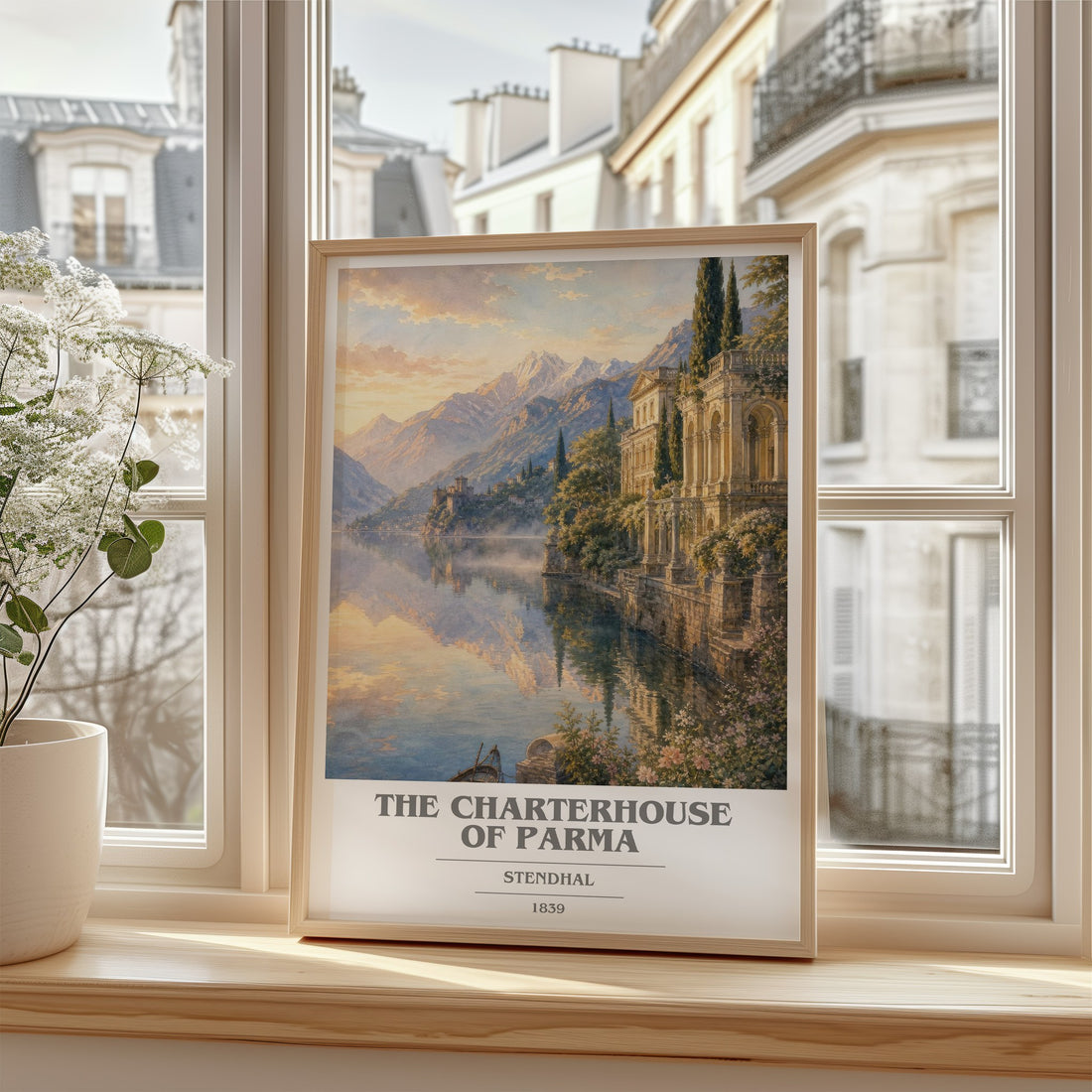 The Charterhouse of Parma book cover poster colour and style options – Stendhal book art