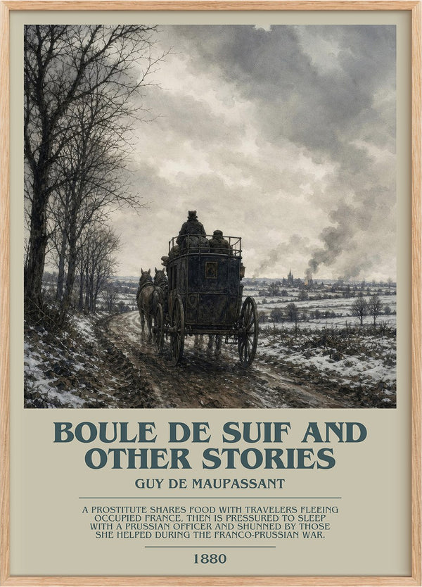 Boule de Suif and Other Stories Bookish Wall Art by Guy de Maupassant