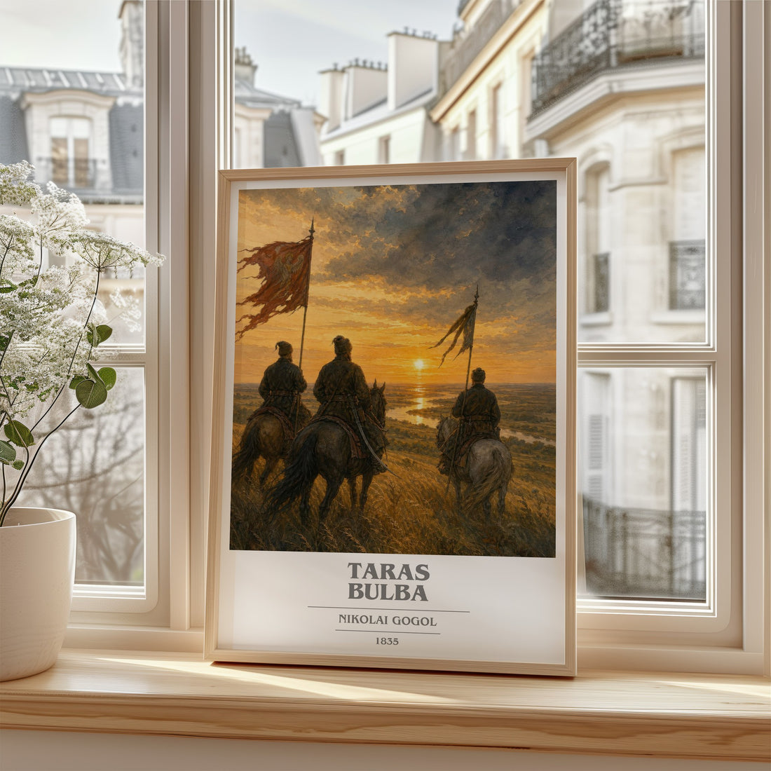 Taras Bulba book cover poster colour and style options – Nikolai Gogol book art