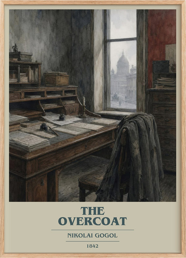 The Overcoat Book Cover Poster by Nikolai Gogol