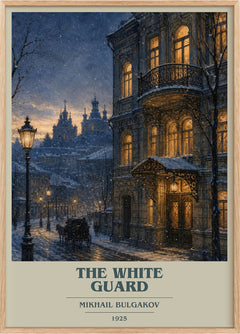 The White Guard Book Cover Poster by Mikhail Bulgakov