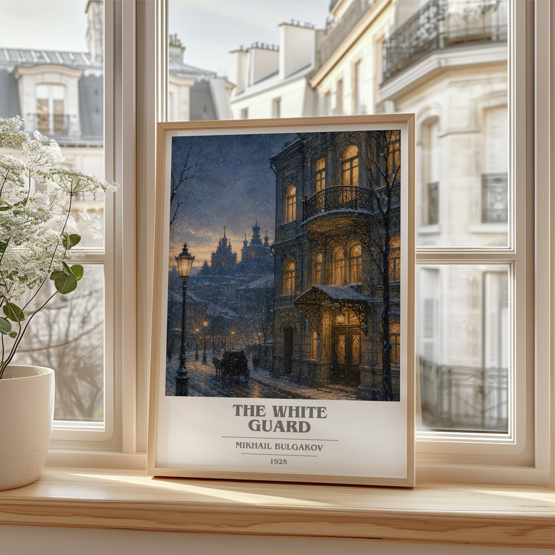 The White Guard book cover poster colour and style options – Mikhail Bulgakov book art