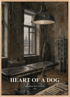 Heart of a Dog Book Watercolour Illustration by Mikhail Bulgakov