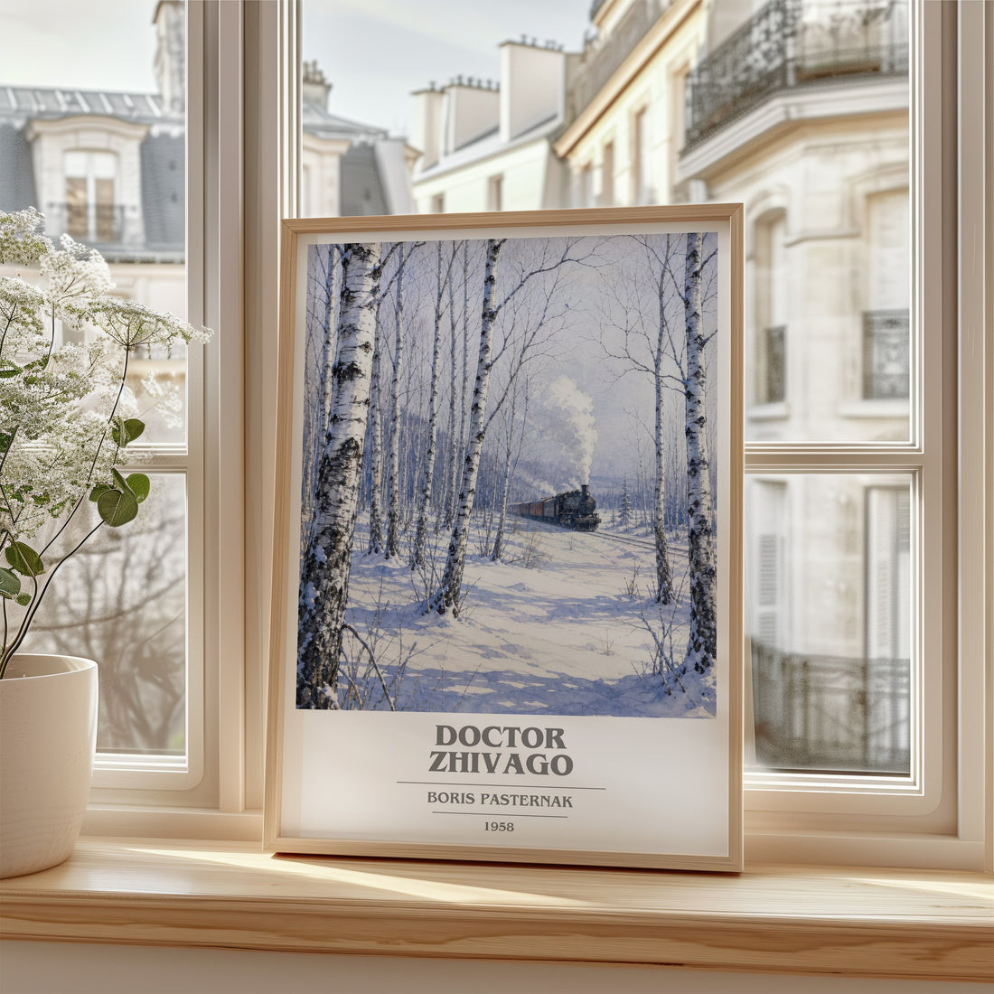 Doctor Zhivago book cover poster colour and style options – Boris Pasternak book art