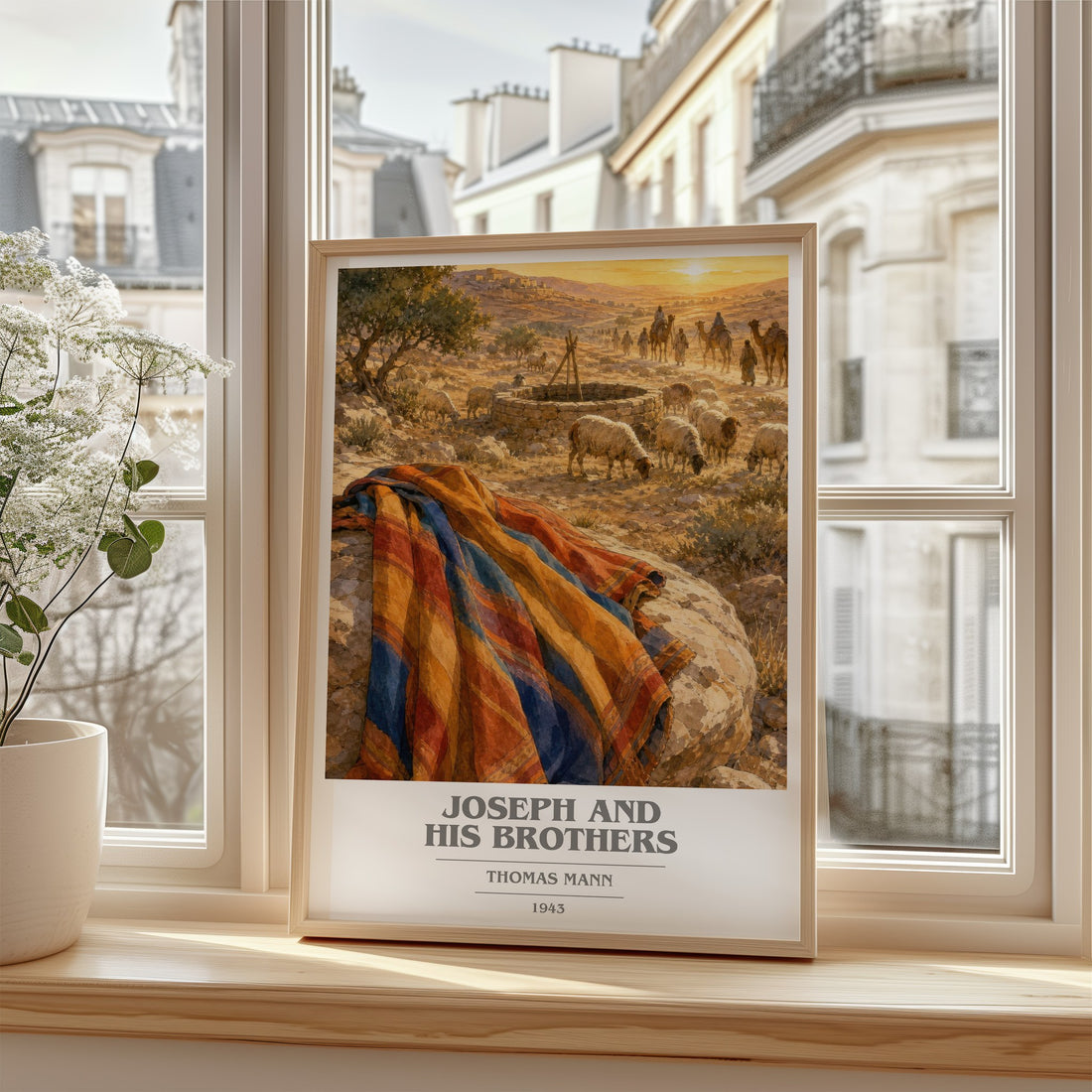 Joseph and His Brothers book cover poster colour and style options – Thomas Mann book art