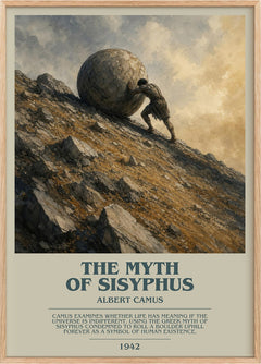 The Myth of Sisyphus Bookish Wall Art by Albert Camus