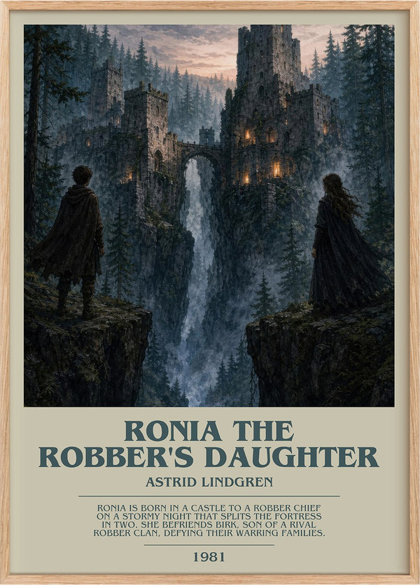 Ronia the Robber's Daughter Bookish Wall Art by Astrid Lindgren