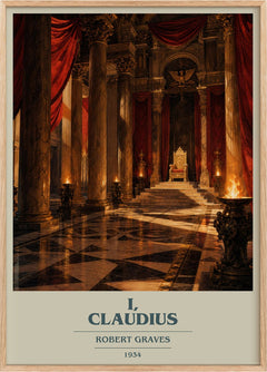 I, Claudius Book Cover Poster by Robert Graves