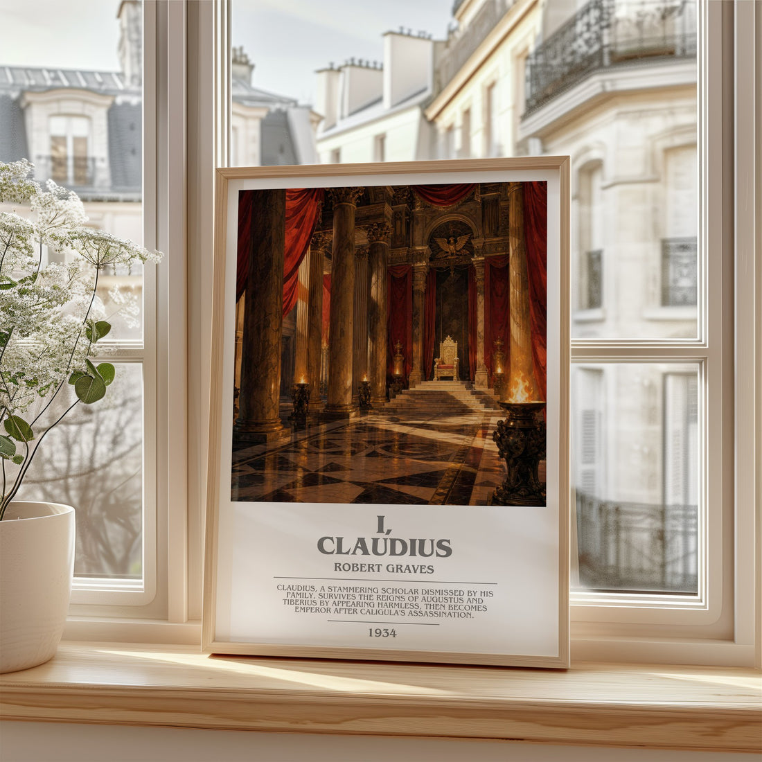 I, Claudius bookish poster colour and style options – Robert Graves book art