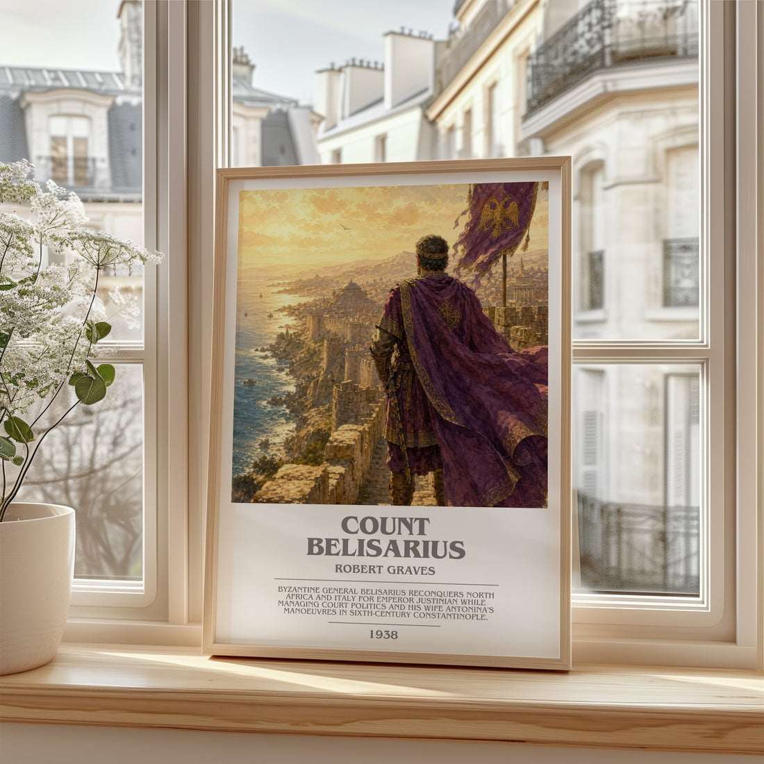 Count Belisarius bookish poster colour and style options – Robert Graves book art