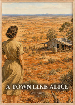 A Town Like Alice Book Watercolour Illustration by Nevil Shute