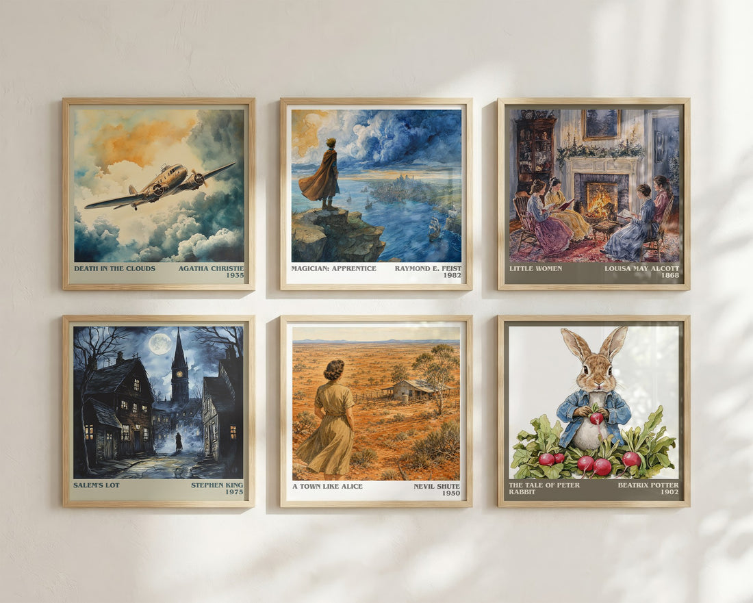 A Town Like Alice literary art print colour and style options – Nevil Shute book art