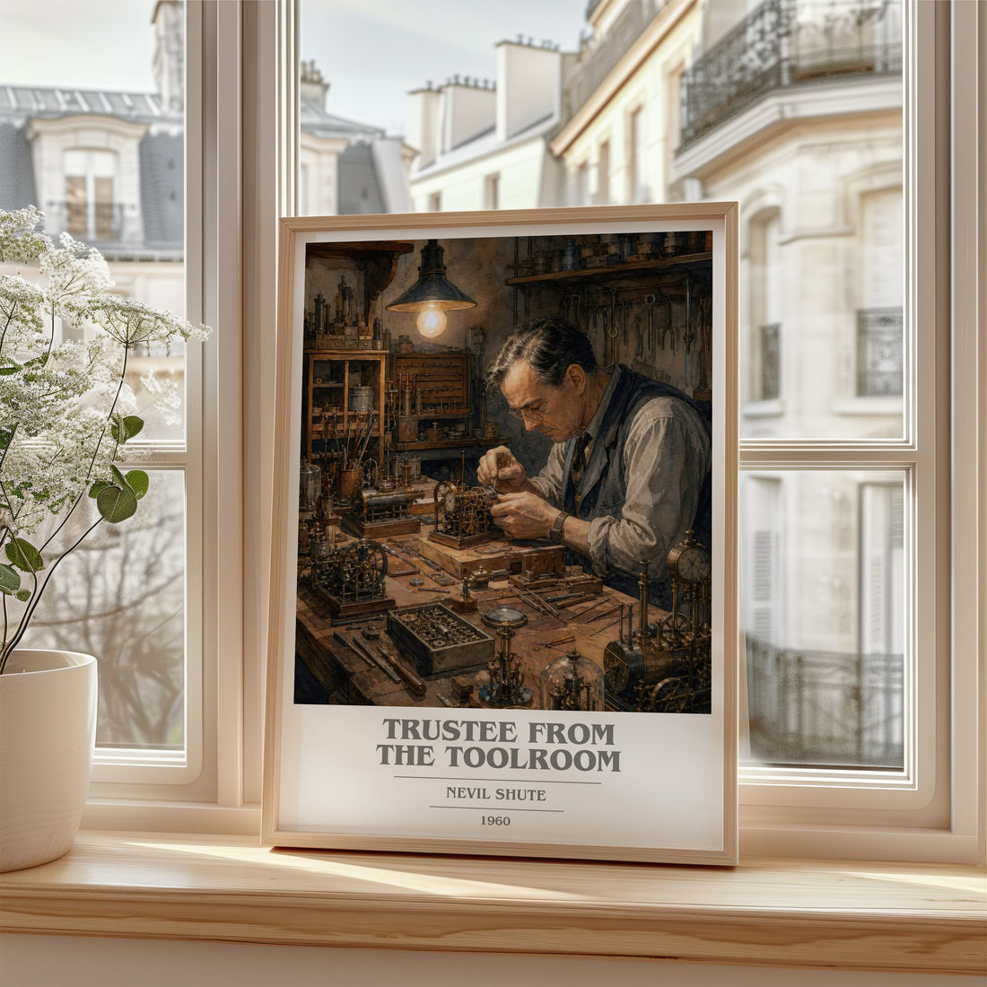 Trustee from the Toolroom book cover poster colour and style options – Nevil Shute book art