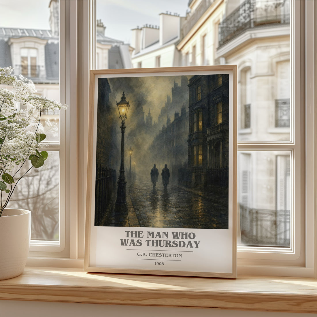 The Man Who Was Thursday book cover poster colour and style options – G.K. Chesterton book art