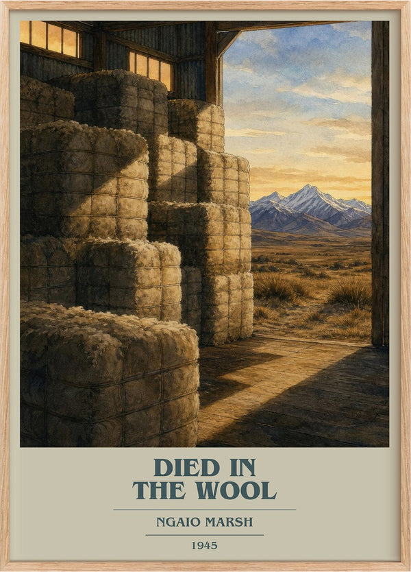 Died in the Wool Book Cover Poster by Ngaio Marsh