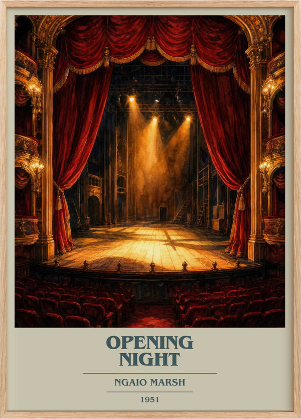 Opening Night Book Cover Poster by Ngaio Marsh