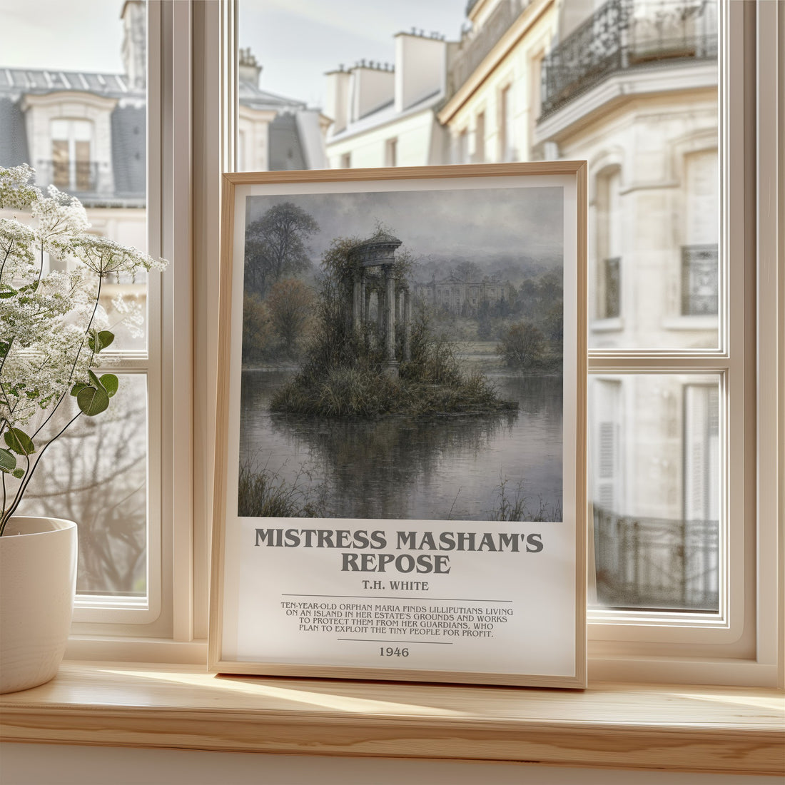 Mistress Masham's Repose bookish poster colour and style options – T.H. White book art