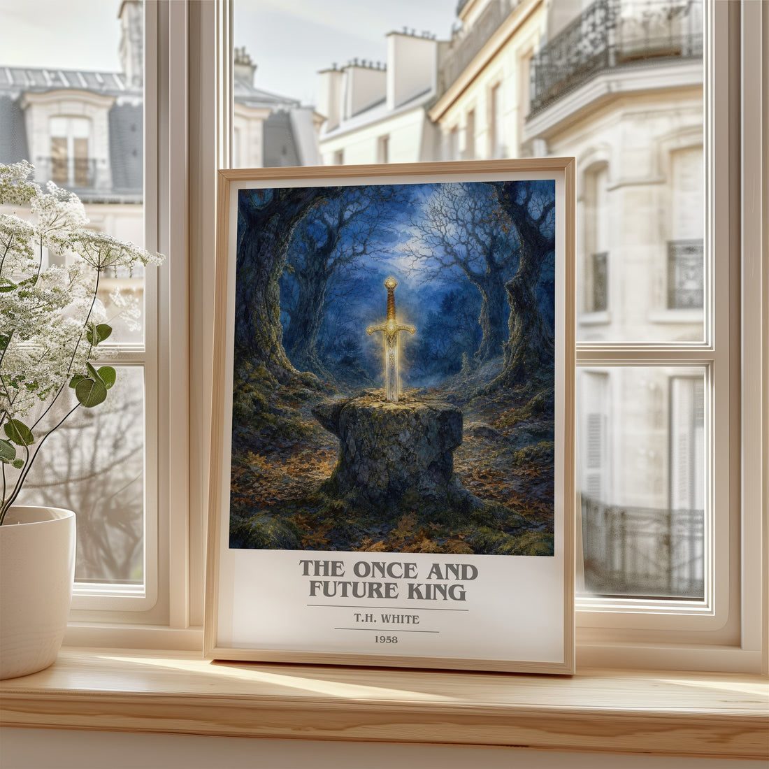 The Once and Future King book cover poster colour and style options – T.H. White book art