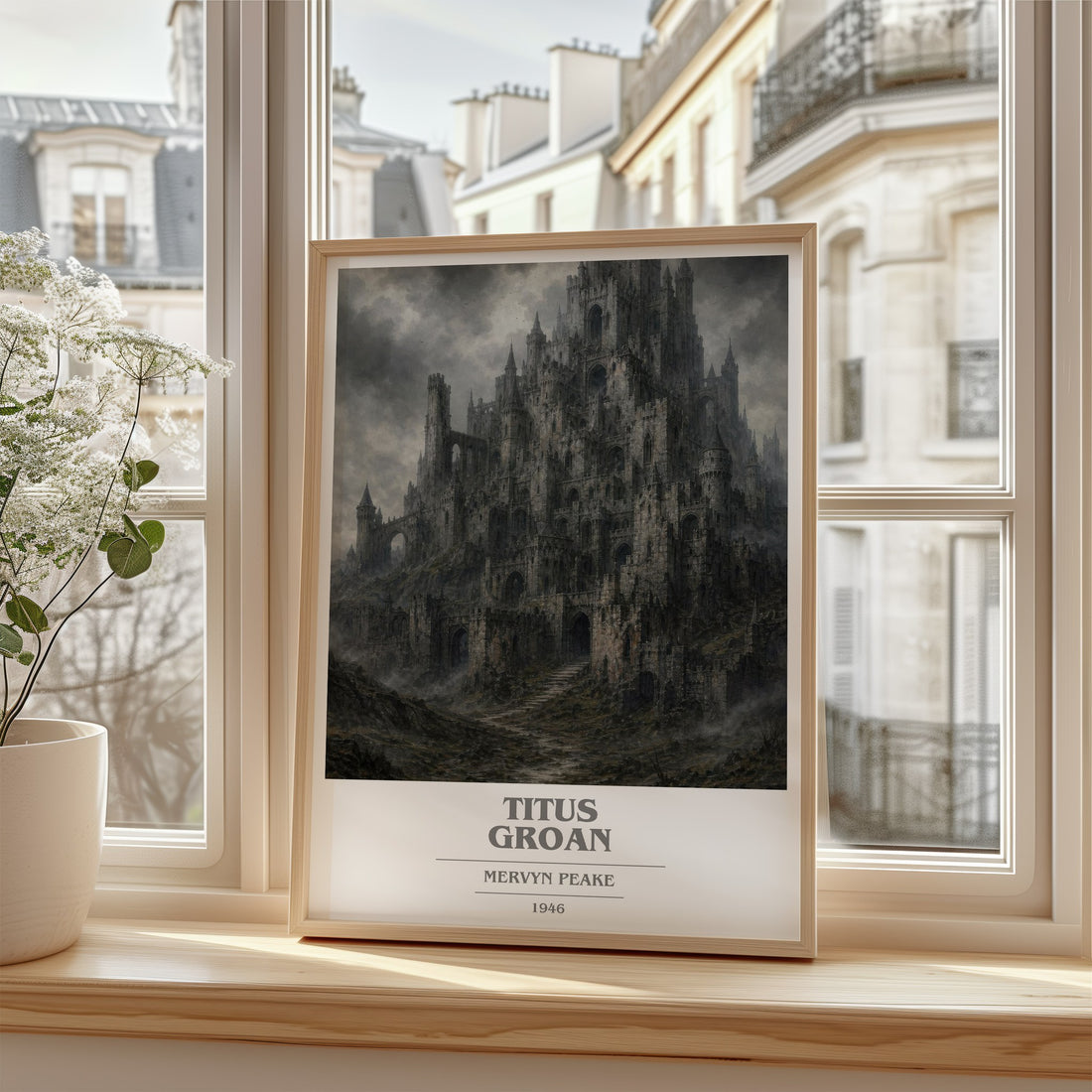 Titus Groan book cover poster colour and style options – Mervyn Peake book art
