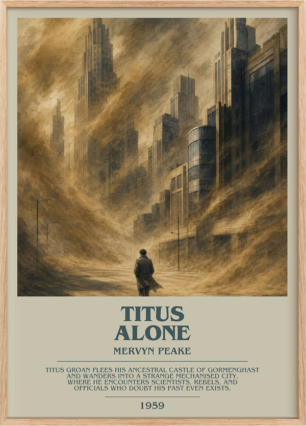 Titus Alone Bookish Wall Art by Mervyn Peake