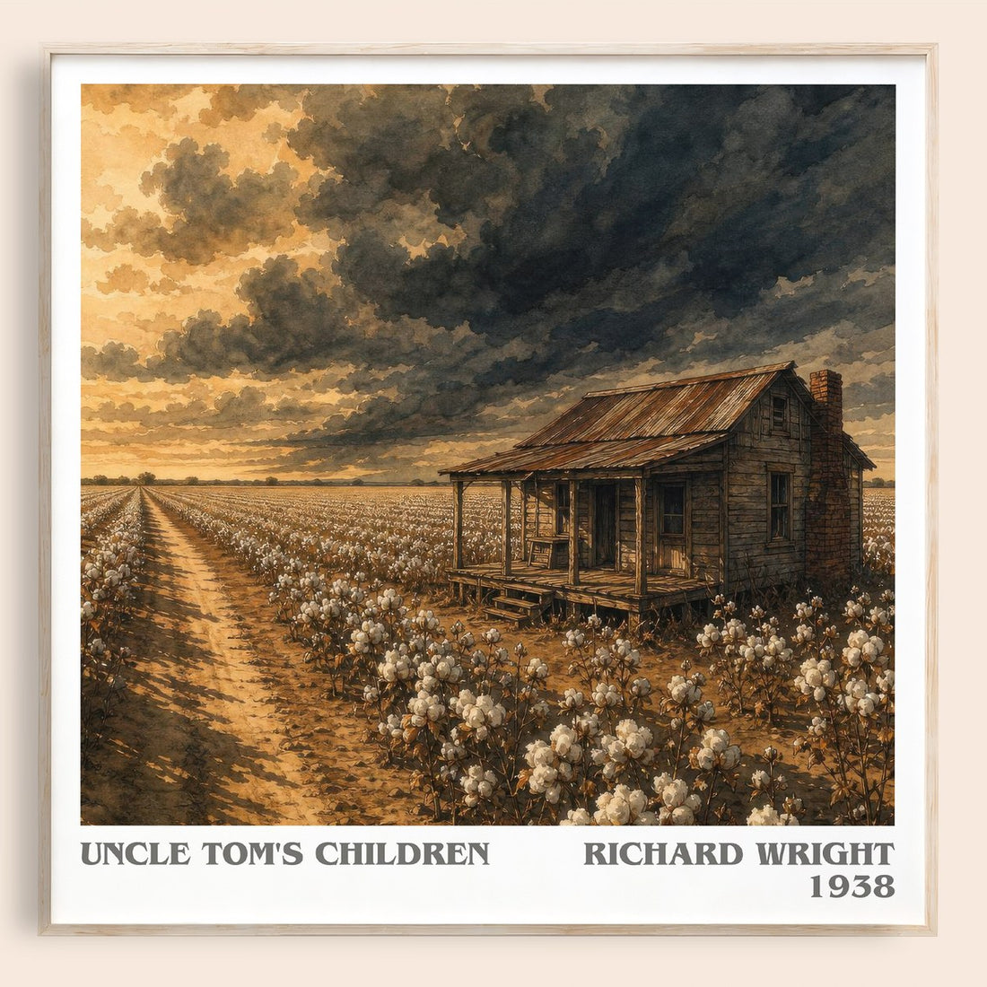 Uncle Tom's Children literary book poster by Richard Wright – framed literary art print
