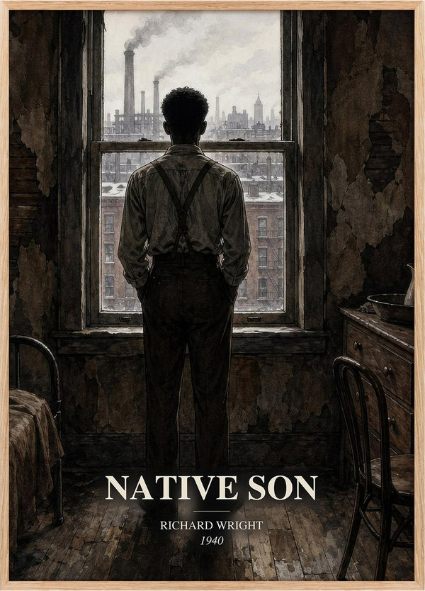 Native Son Book Watercolour Illustration by Richard Wright
