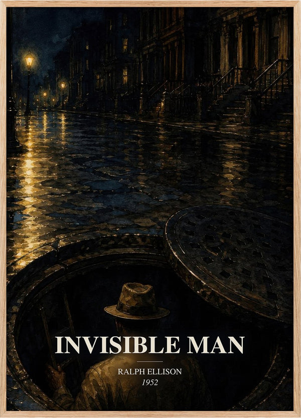 Invisible Man Book Watercolour Illustration by Ralph Ellison