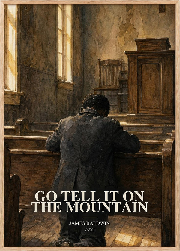 Go Tell It on the Mountain Book Watercolour Illustration by J. Baldwin
