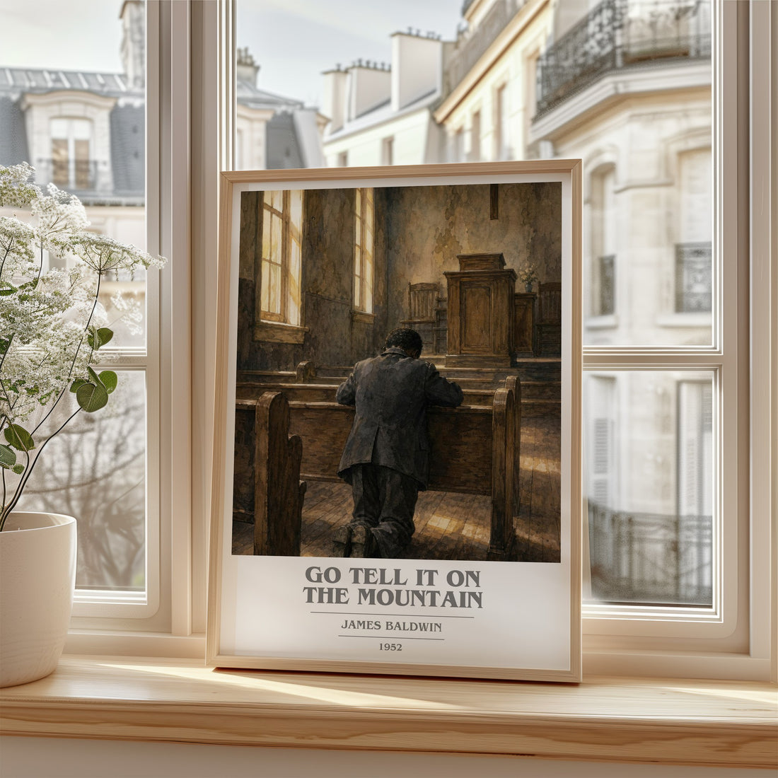 Go Tell It on the Mountain book cover poster colour and style options – James Baldwin book art
