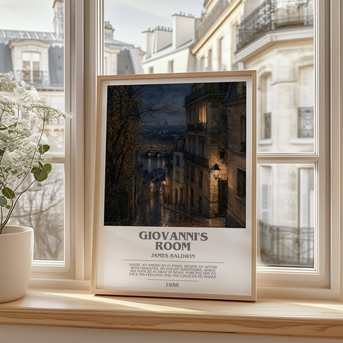 Giovanni's Room bookish poster colour and style options – James Baldwin book art