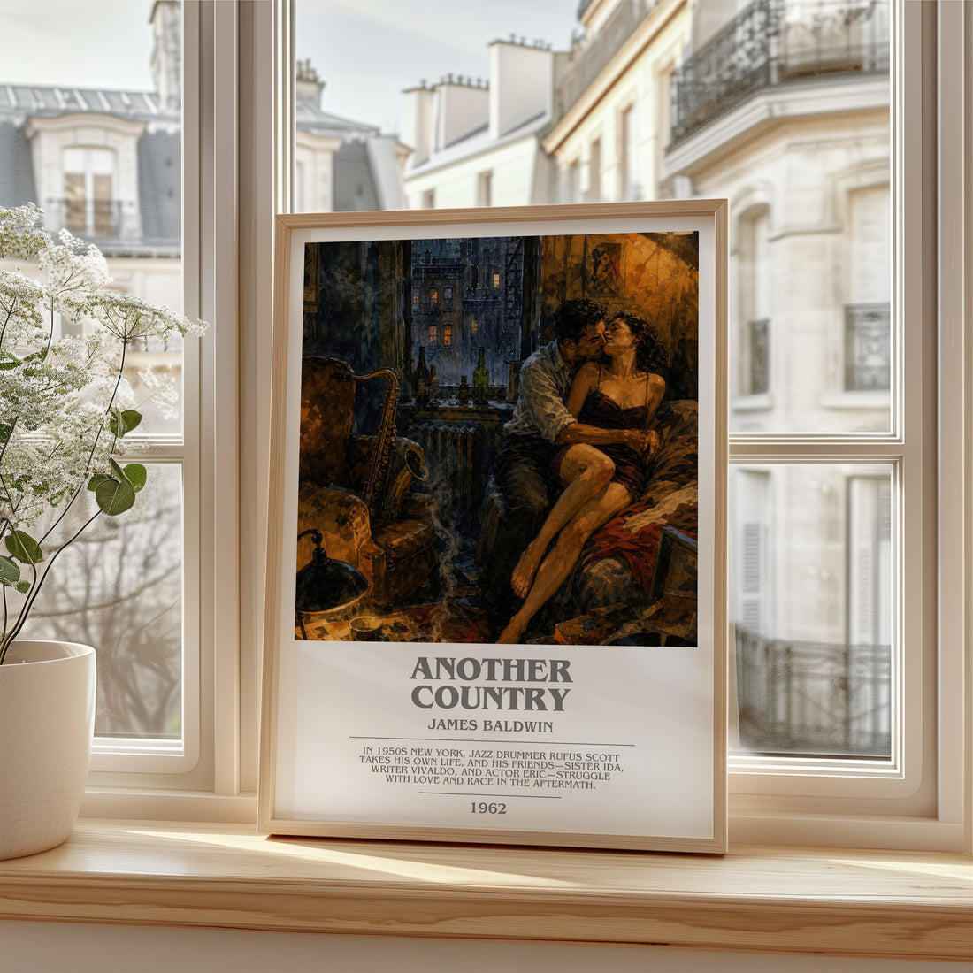 Another Country bookish poster colour and style options – James Baldwin book art