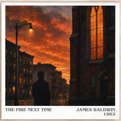 The Fire Next Time Literary Art Print by James Baldwin
