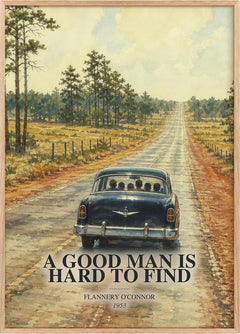Good Man Is Hard to Find Book Watercolour Illustration by F. O'Connor