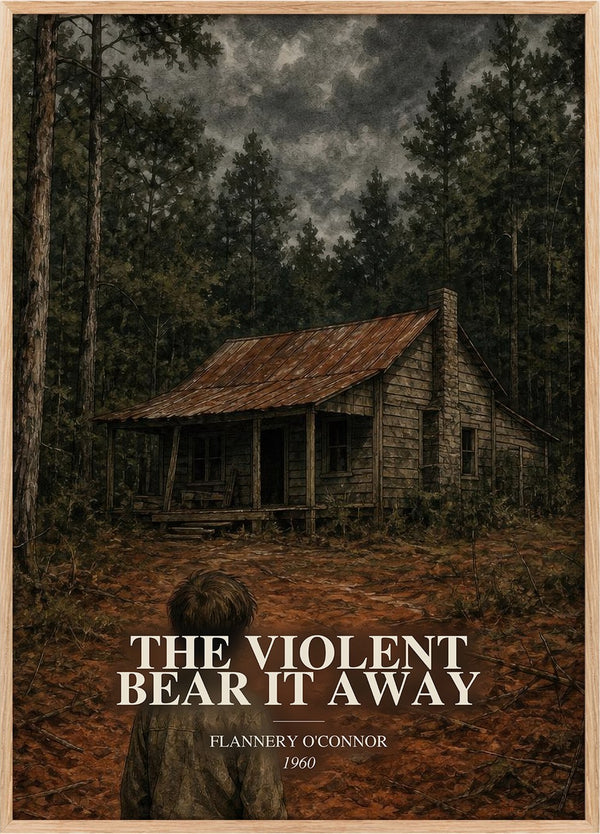 Violent Bear It Away Book Watercolour Illustration by F. O'Connor