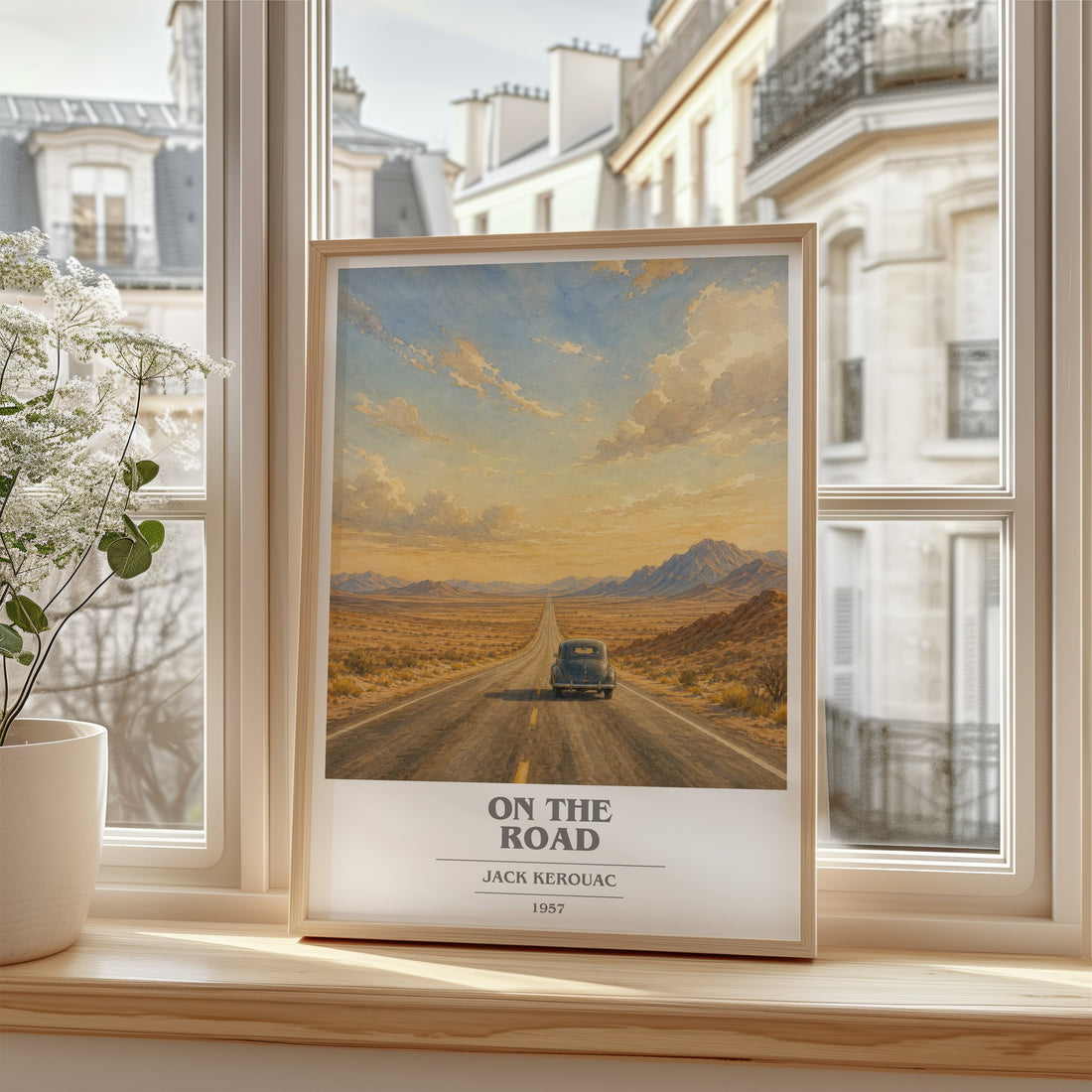 On the Road book cover poster colour and style options – Jack Kerouac book art