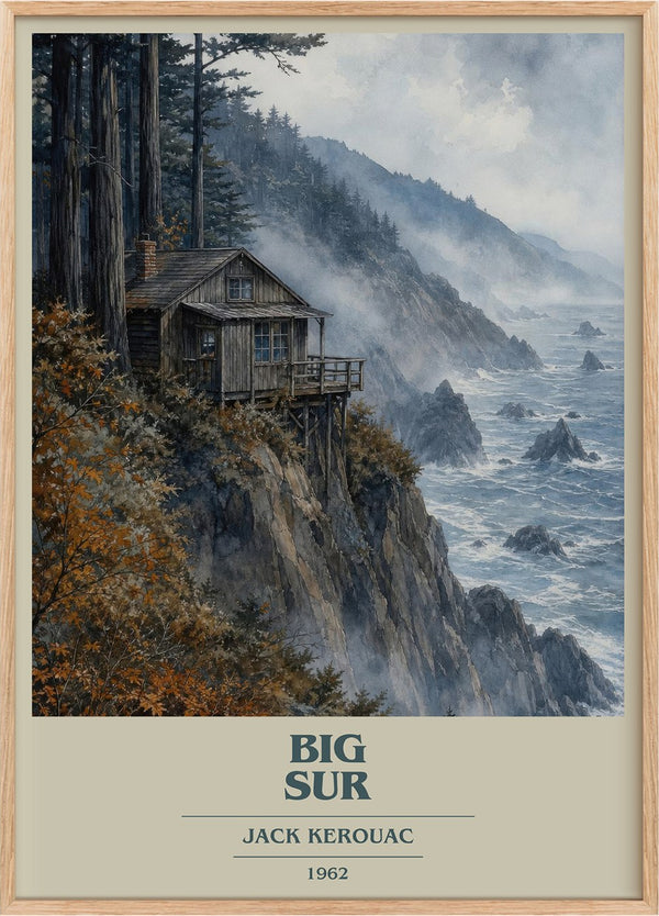 Big Sur Book Cover Poster by Jack Kerouac