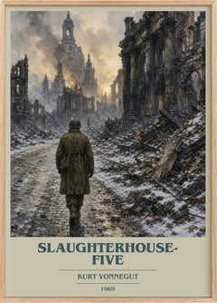 Slaughterhouse-Five Book Cover Poster by Kurt Vonnegut