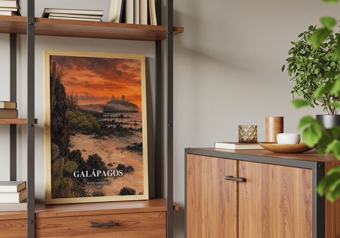 Galápagos book watercolour illustration paper finish options – matte satin gloss