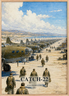 Catch-22 Book Watercolour Illustration by Joseph Heller