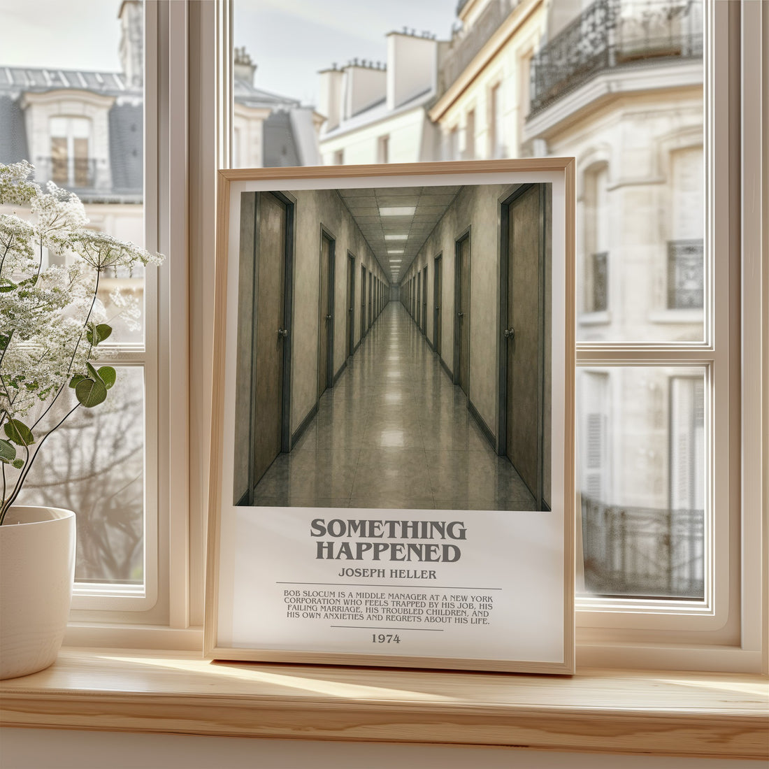 Something Happened bookish poster colour and style options – Joseph Heller book art