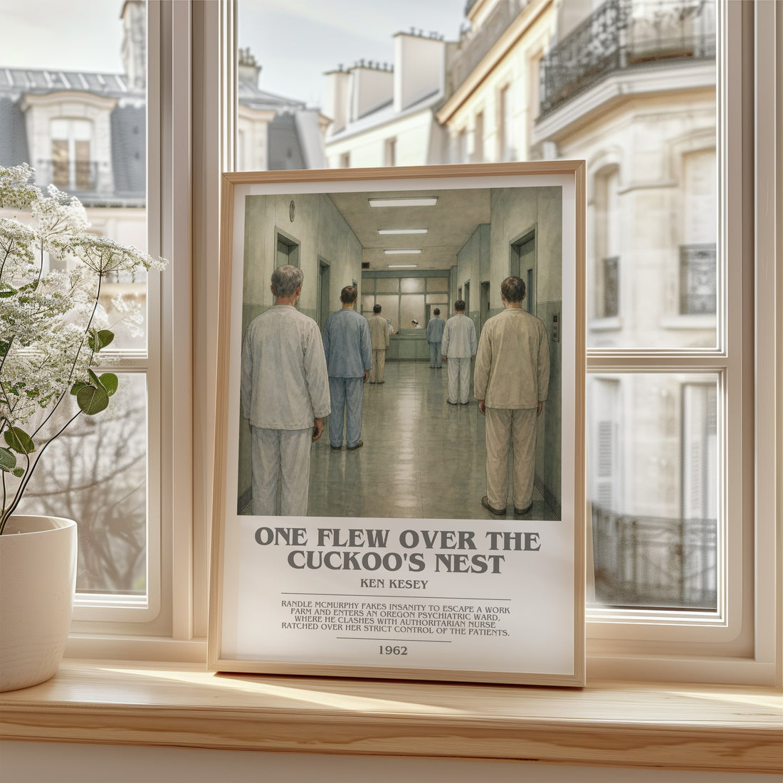 One Flew Over the Cuckoo's Nest bookish poster colour and style options – Ken Kesey book art