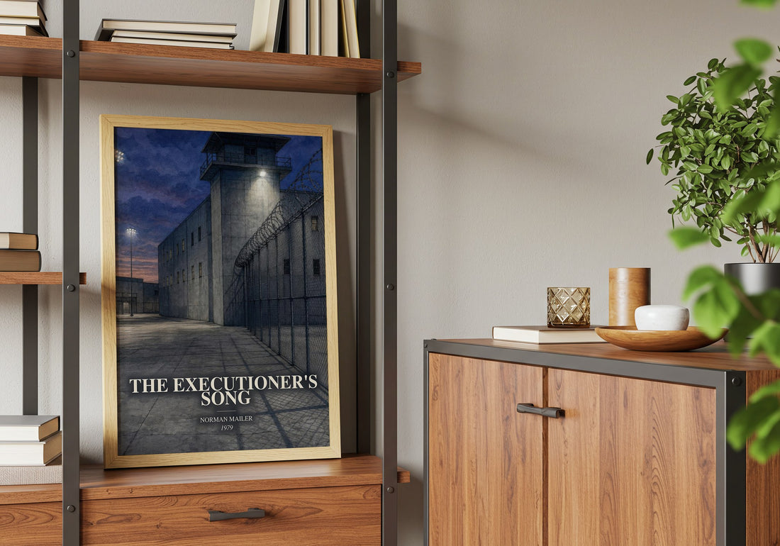 The Executioner's Song book watercolour illustration paper finish options – matte satin gloss