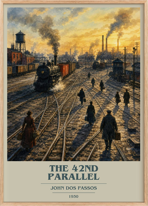 The 42nd Parallel Book Cover Poster by John Dos Passos