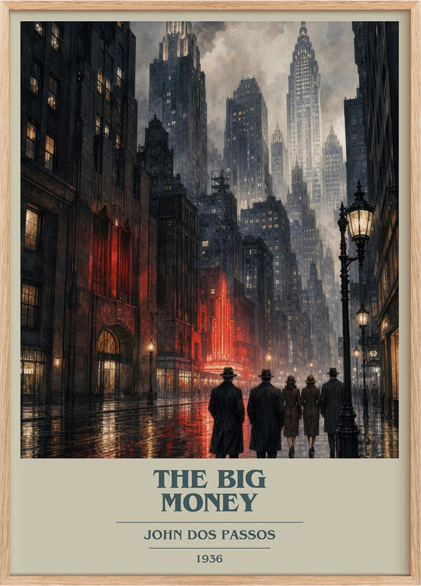 The Big Money Book Cover Poster by John Dos Passos