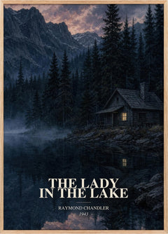 The Lady in the Lake Book Watercolour Illustration by Raymond Chandler