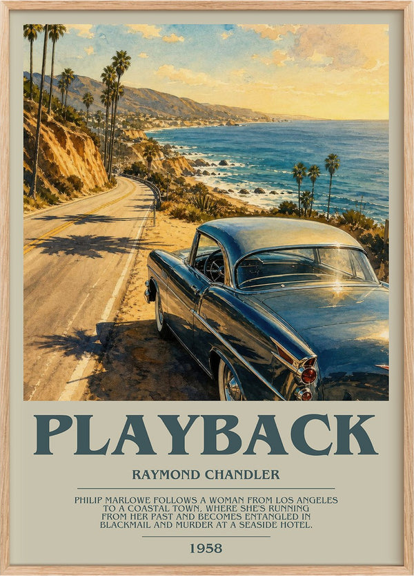 Playback Bookish Wall Art by Raymond Chandler