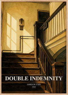 Double Indemnity Book Watercolour Illustration by James M. Cain
